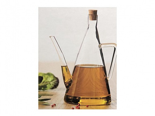 Glass oil bottle 500 ml, 15x15x19.5 cm, Oil glass