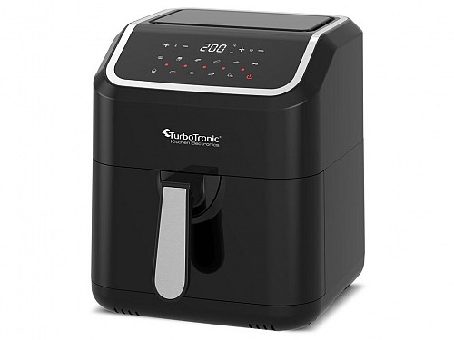 Turbotronic Air Fryer Without Oil 1600W capacity 5L with Digital Display in Black color TT-AF12D