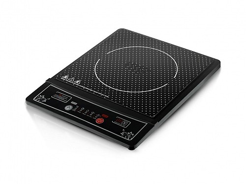 Cheffinger, Single induction hob induction 2000W in black, 28x34x7 cm, CF-IND2000