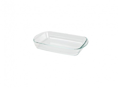 Set of 3 glass fireproof dishes, with handles, 39x24x7 cm