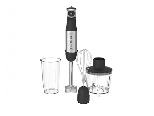 Sogo Stainless Steel Hand Blender Set 1000W with 3 accessories, 500ml capacity, BAT-SS-14460