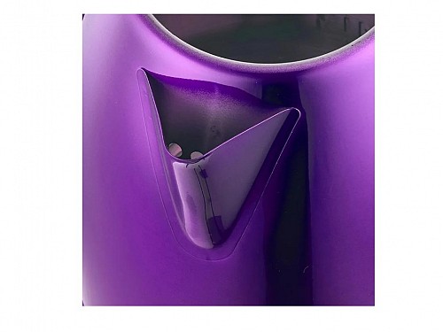 Herzberg Cordless Electric Water Kettle 1500W, 1.8L made of Stainless Steel in Purple Color